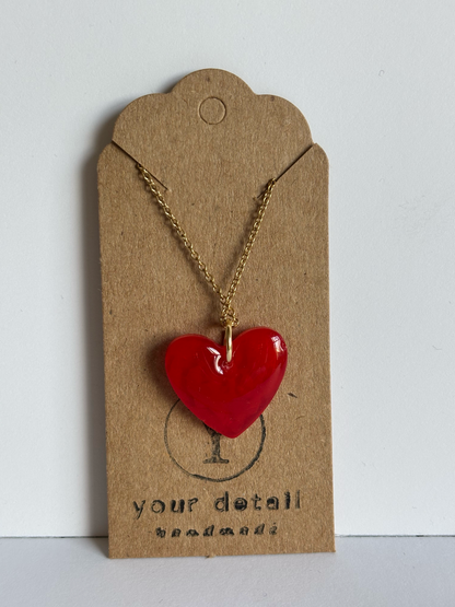 Scarlet Heart Necklace
