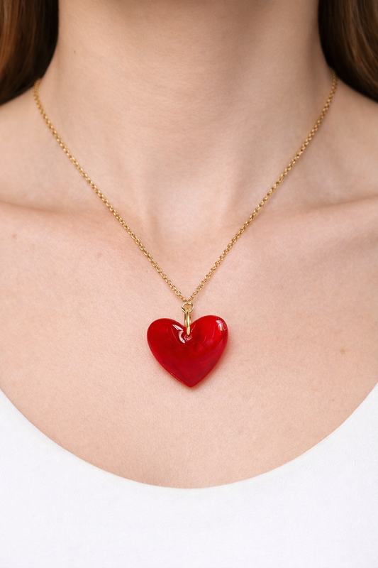 Scarlet Heart Necklace