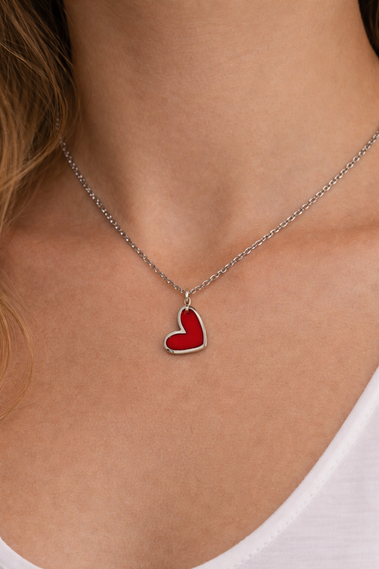 Steel Heart Necklace