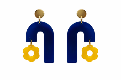 Midnight Bloom Statement Earrings