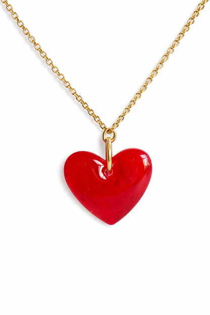 Scarlet Heart Necklace