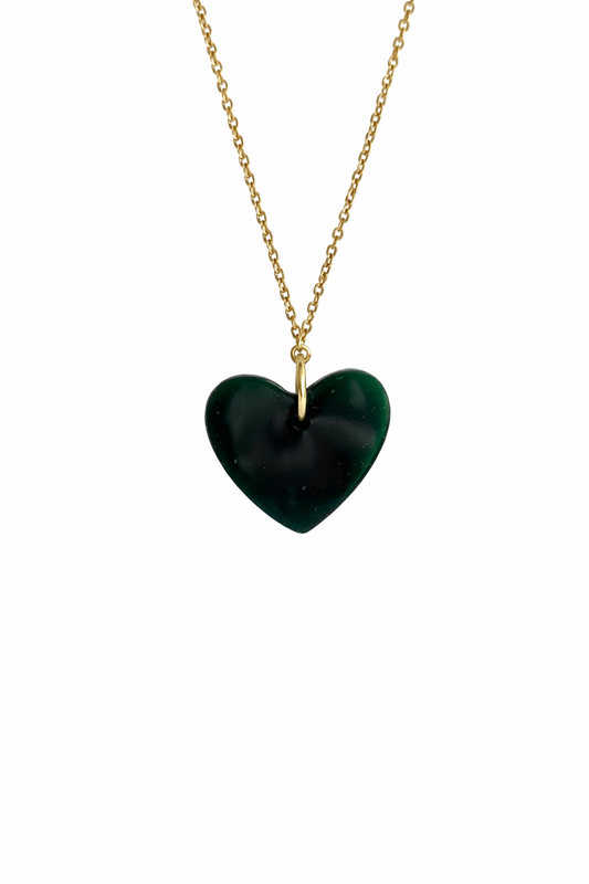 Emerald Heart Necklace