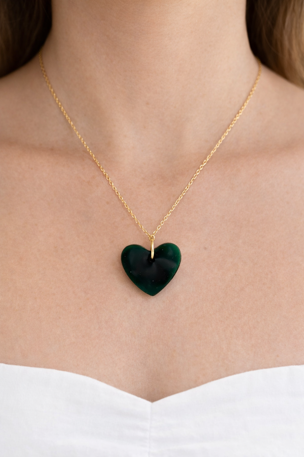 Emerald Heart Necklace