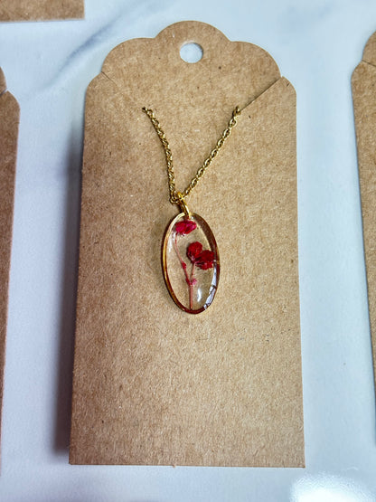 Red Blossom Memory Necklace