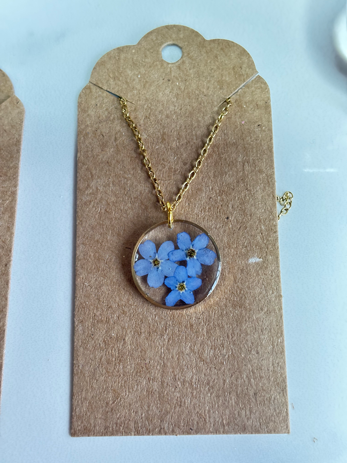 Forget me not necklace