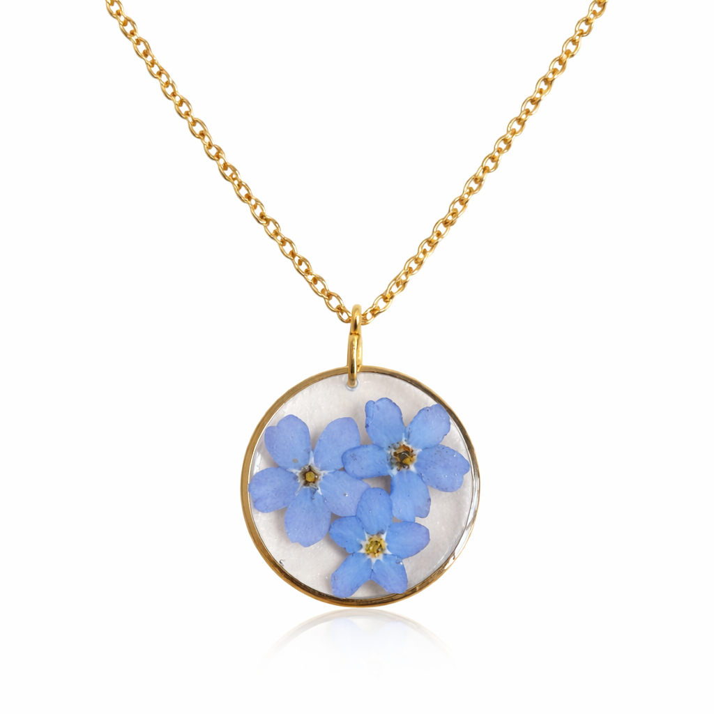 Forget me not necklace