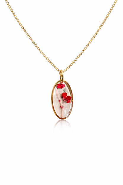 Red Blossom Memory Necklace