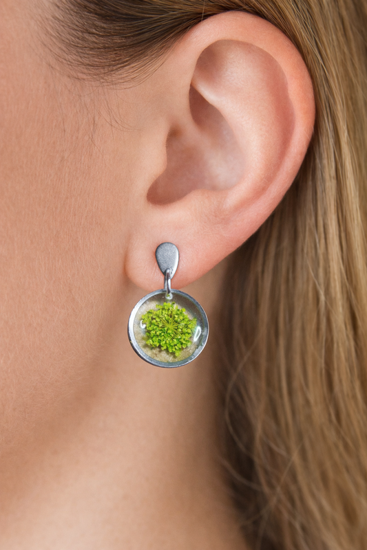 Green Bloom Earrings