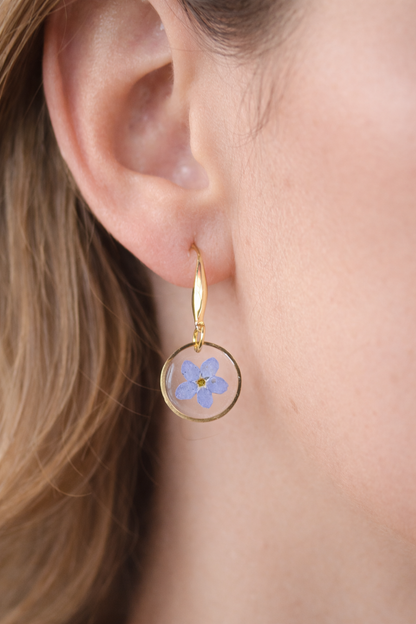 Forget me not earring