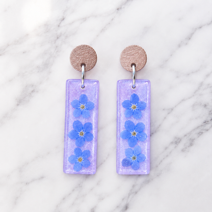 Soft Pink Botanical Dangles
